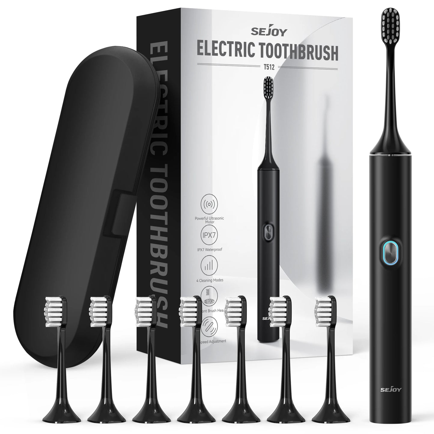 Sonic Electric Toothbrush Set Teeth 4 Models Whitening Dental Cleaning