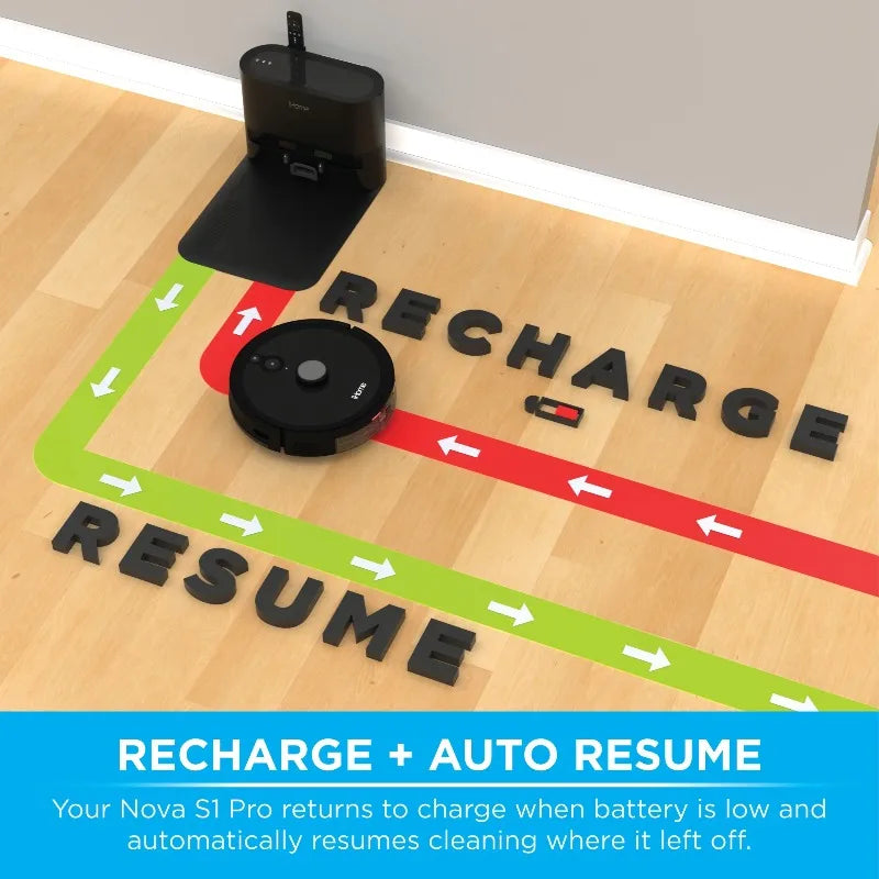 AutoVac Nova S1 Pro Self Empty Robot Vacuum, LIDAR Mapping, 150 Min Runtime, Strong Suction, New