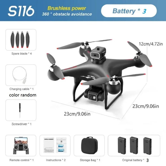 MAX Drone Professional with 3 Batteries 8K Dual Camera Optical Flow
