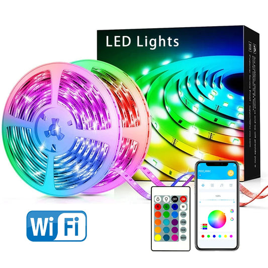 100FT WIFI outdoor LED strip lights, music synchronization