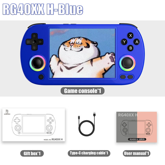Anbernic RG40XX H 64 Bit Linux Retro Handheld Game Console 4.0'' IPS Screen Supports 5G WiFi Bluetooth HD-Support Output RG40XXH