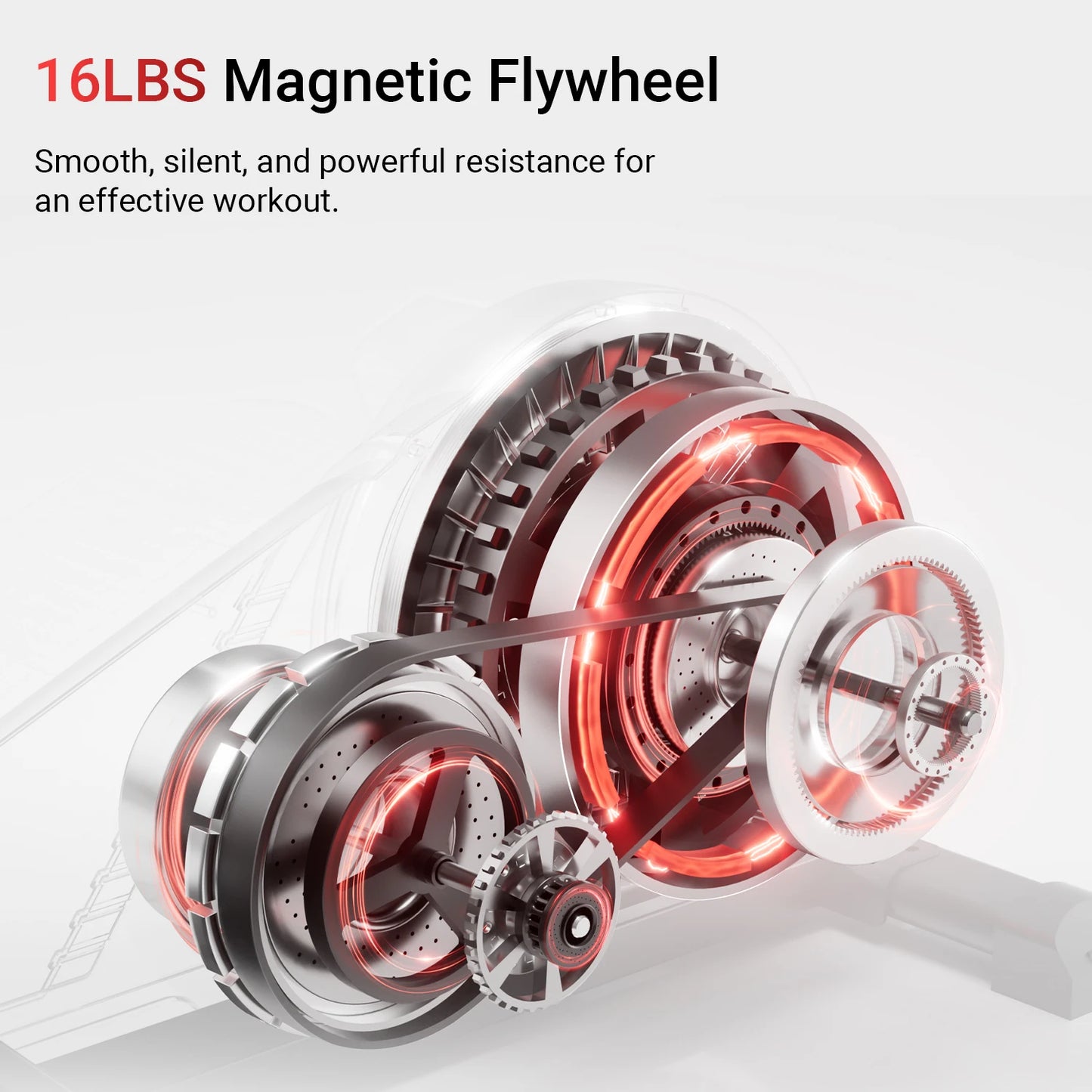 Elliptical Machine for Home, Silent Magnetic Trainer with 8 Resistance Levels, Pulse Grips, 15.5" Stride & LCD Monitor