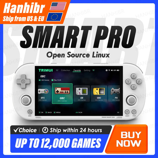 Smart Pro Handheld Game Console '' IPS Screen Linux