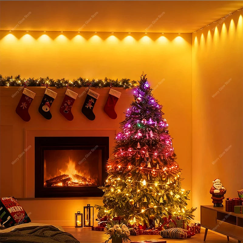 Smart Permanent Outdoor Lights For House Smart RGB+IC Eave Lights with Remote APP Control