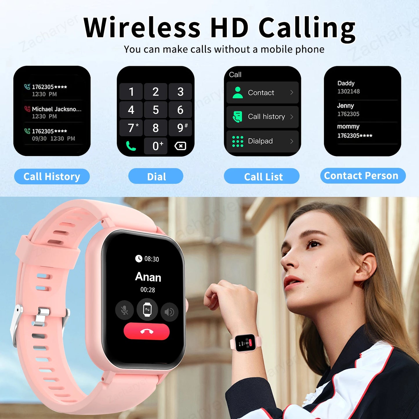 Touch Screen Watches Sport Smart Watch Bluetooth Tracker.