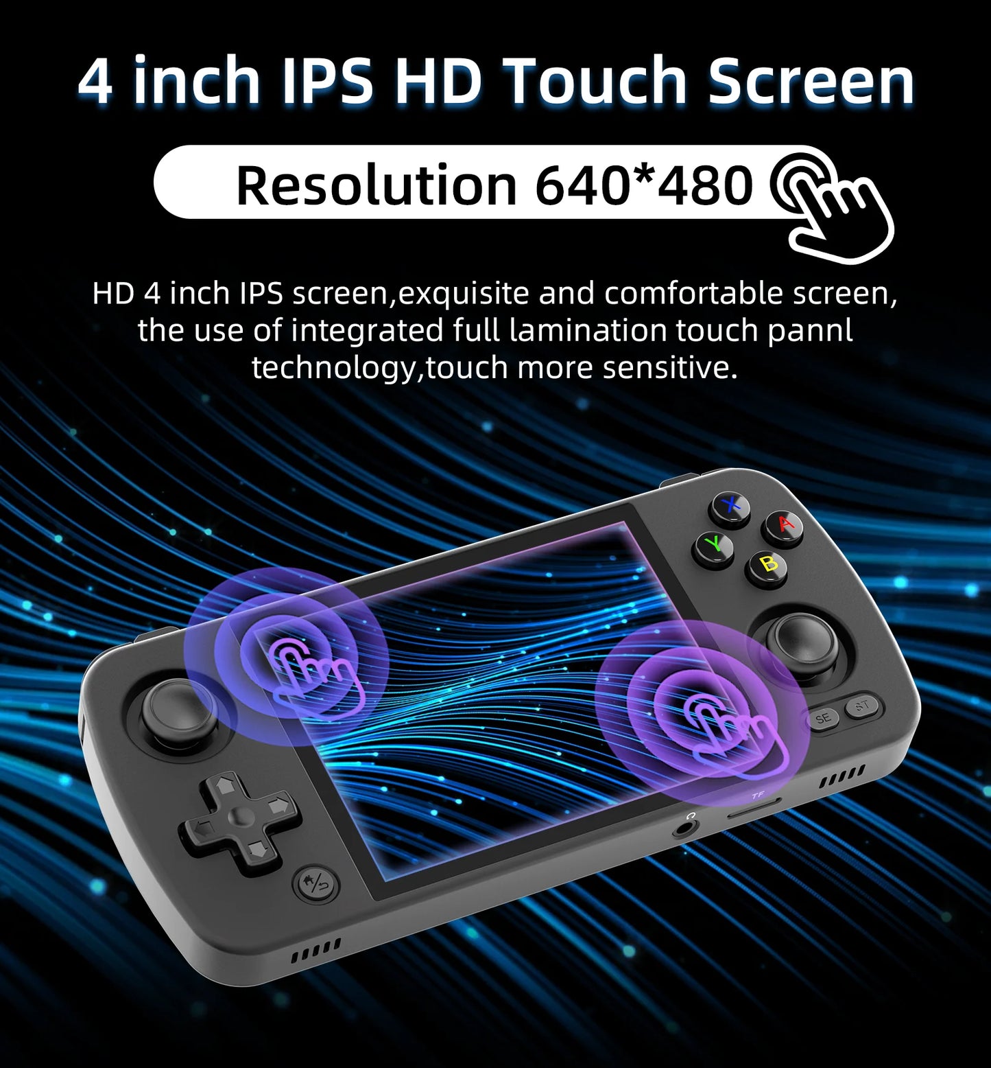 RG405M Handheld Game Console 4'' IPS Touch Screen Android12 System