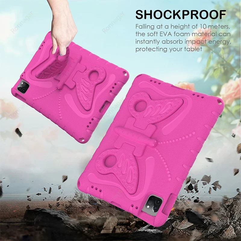 3D EVA Butterfly Case for iPad Air 11 Inch M2 2024 Pro 11 M4 iPad 10.2'' 7 8 9 10th Gen iPad Air 4 5 6  Mini 1 2 3  4 5 6 7 Case
