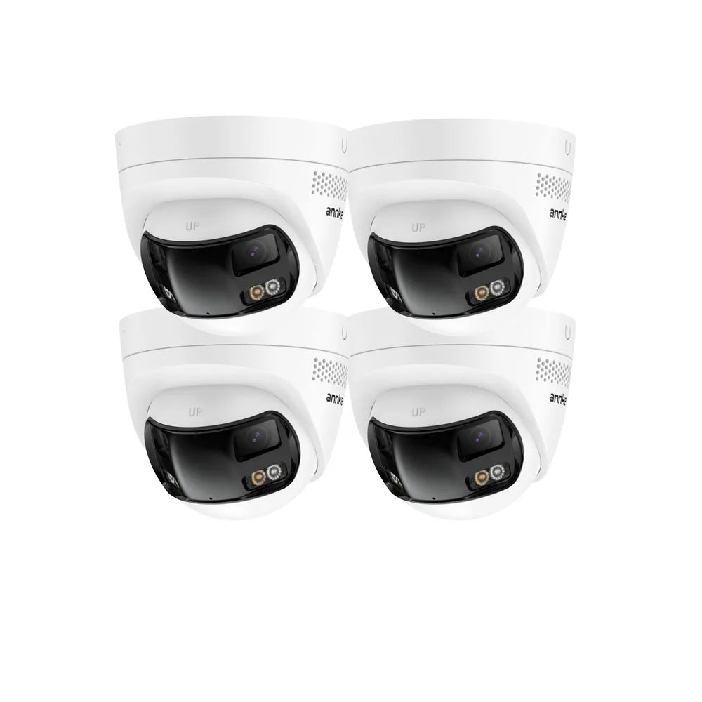 4K 8MP POE Surveillance Camera Dual Lens outdoor camera 1/2/4PCS Color Night Vision