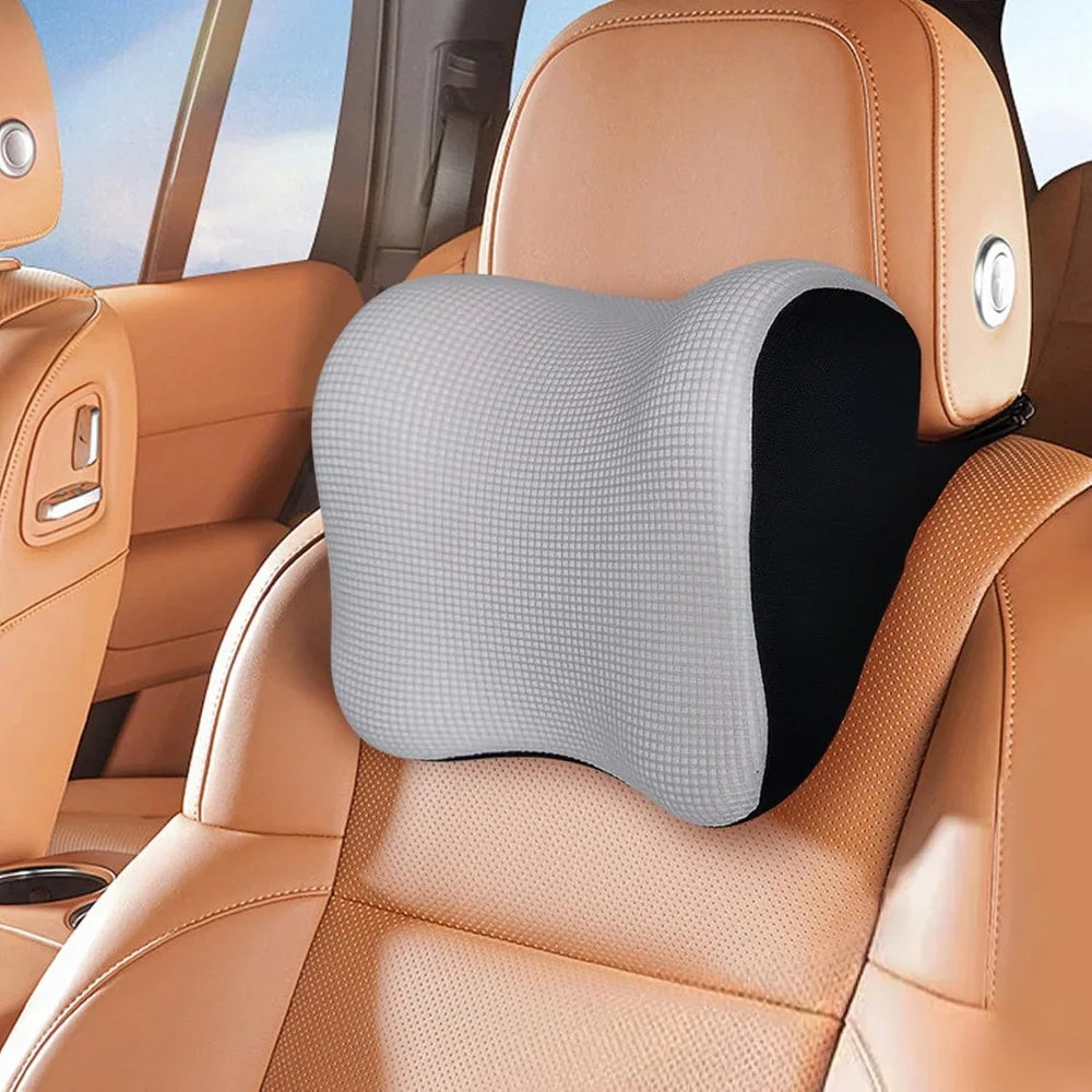 Ultra Soft Car Headrest Pillow, Car Pillow for Driving with Adjustable Strap,