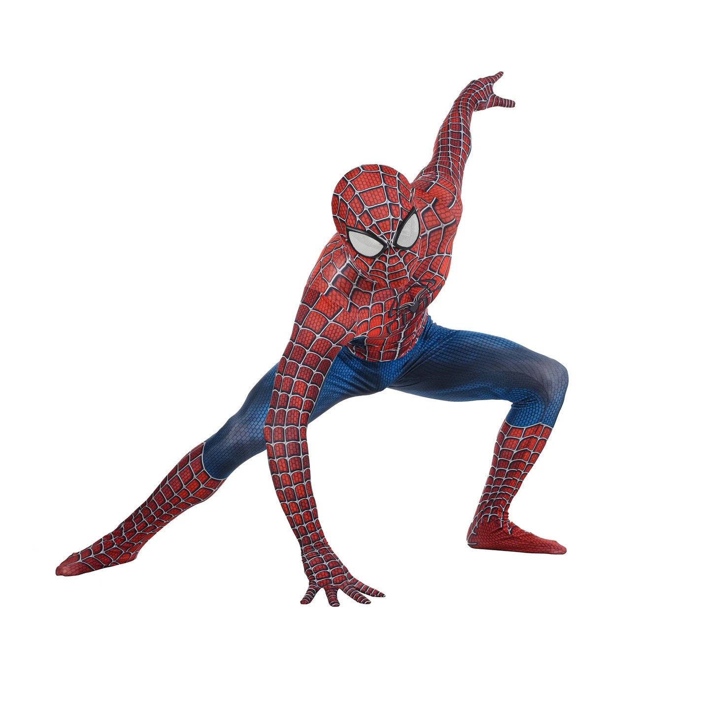 Blue Tony Raimi Web Hero Costume Unisex Halloween Themed Party Cosplay Full Body Suit