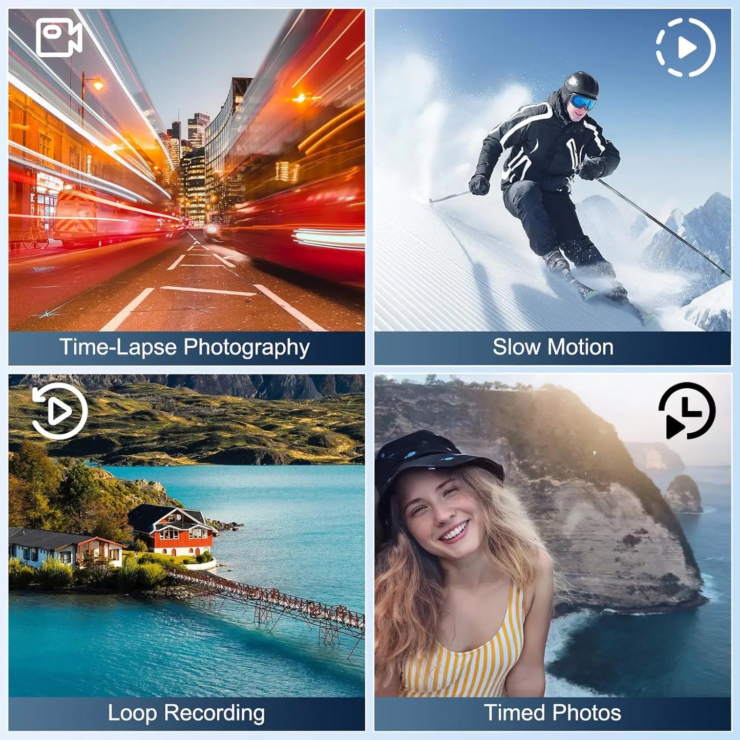 4K&48MP HD Camcorder  Video Camera, With Wi-Fi