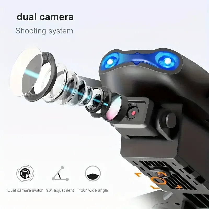 PRO Drone with Flash Dual Camera WIFI Helicopters