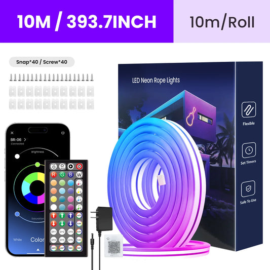 Neon LED Rope Lights,  LED Lights For Bedroom Flexible LED Light Strip