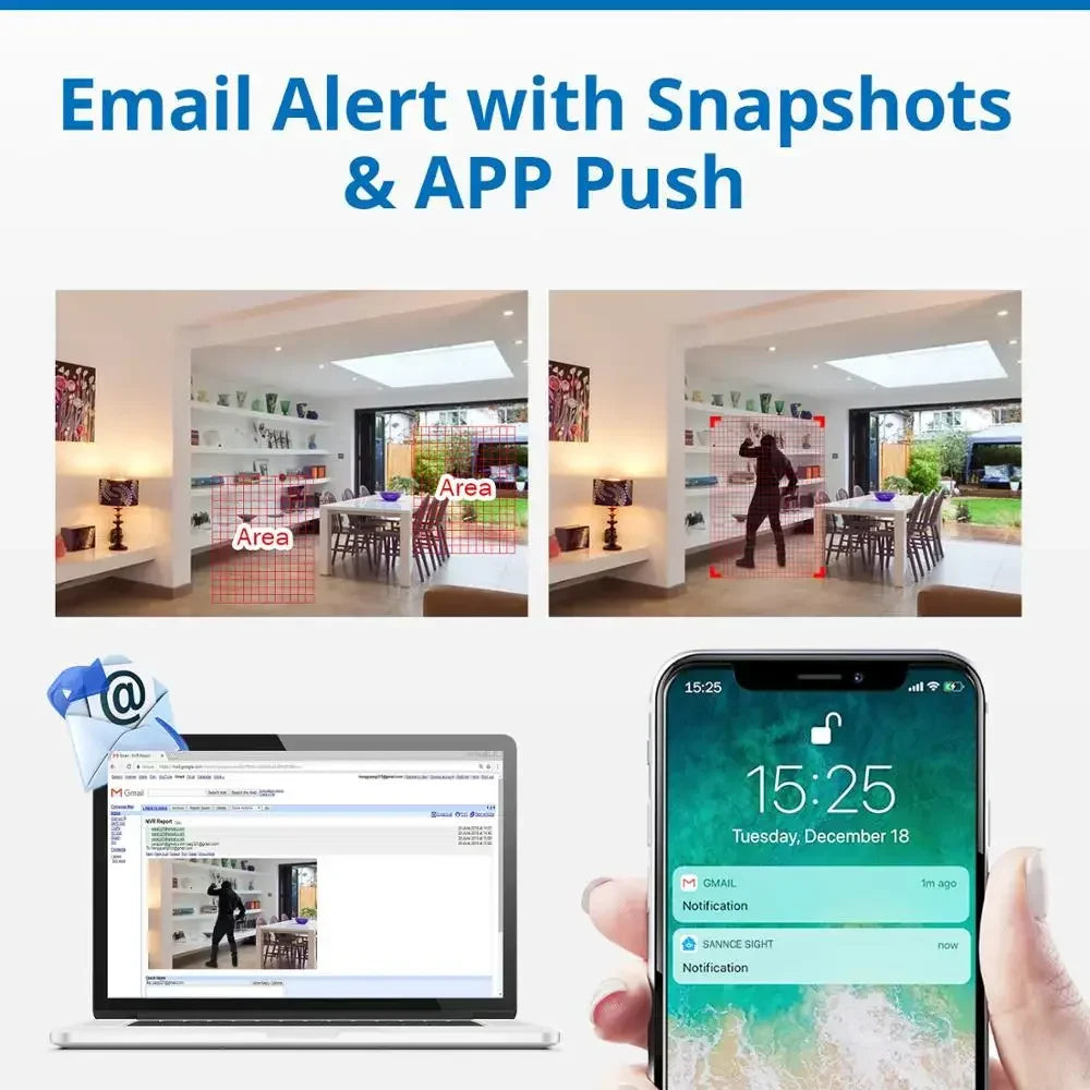 2PCS Ultra HD 5MP POE Camera Outdoor Indoor Weatherproof Security Network Bullet