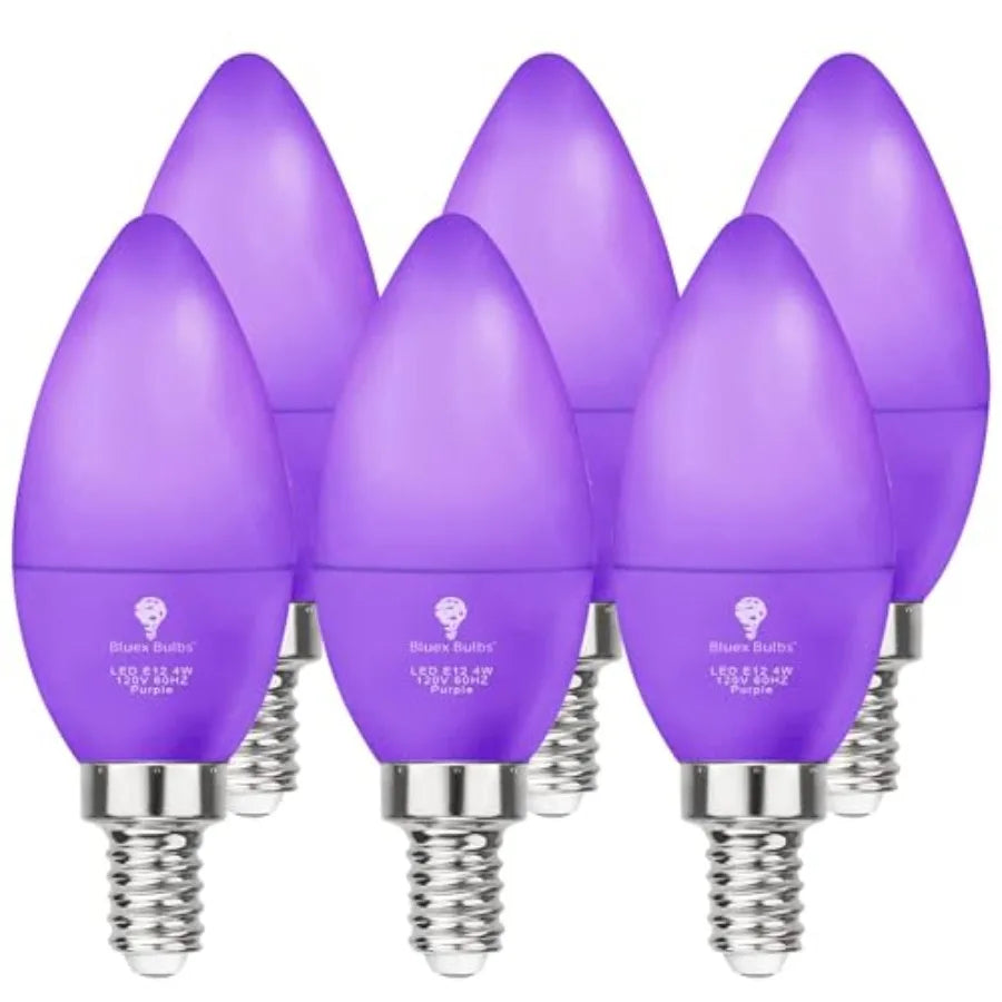 X LED Candle Light Bulb - 4W 40Watt Equivalent - E1 Base LED Bulb, Party Decoration, Porch, Home Lighting, Holiday Lighting, Ch