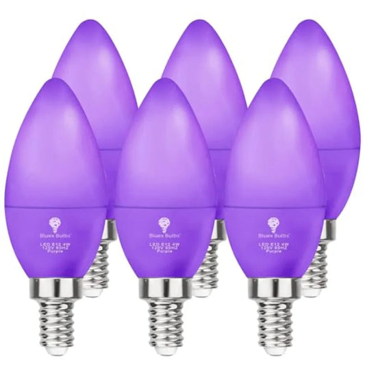 X LED Candle Light Bulb - 4W 40Watt Equivalent - E1 Base LED Bulb, Party Decoration, Porch, Home Lighting, Holiday Lighting, Ch