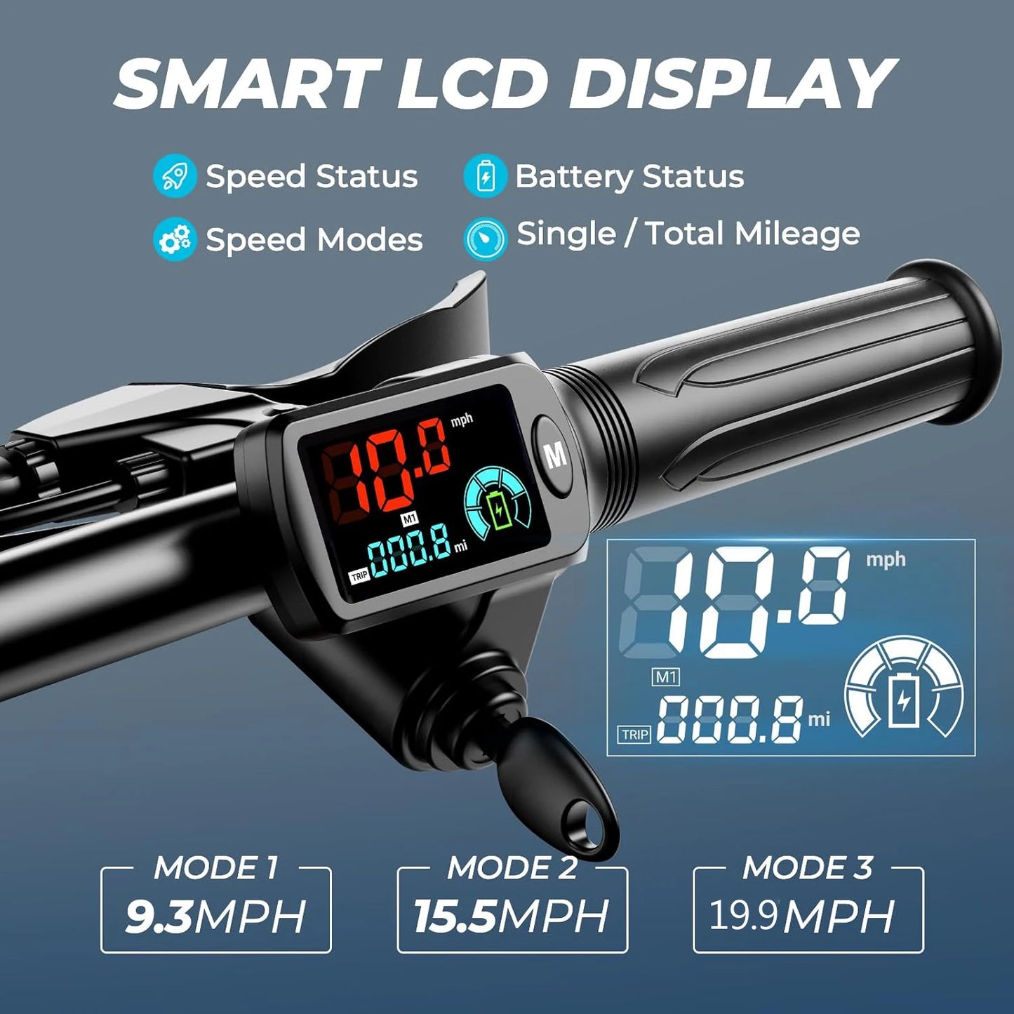 850W peak adult electric scooter,25 miles 20 MPHequipped
