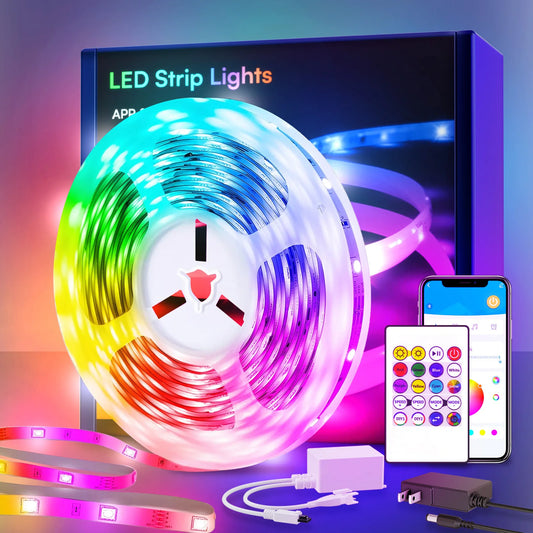200ft smart LED light strip (2 rolls 100ft), bedroom color