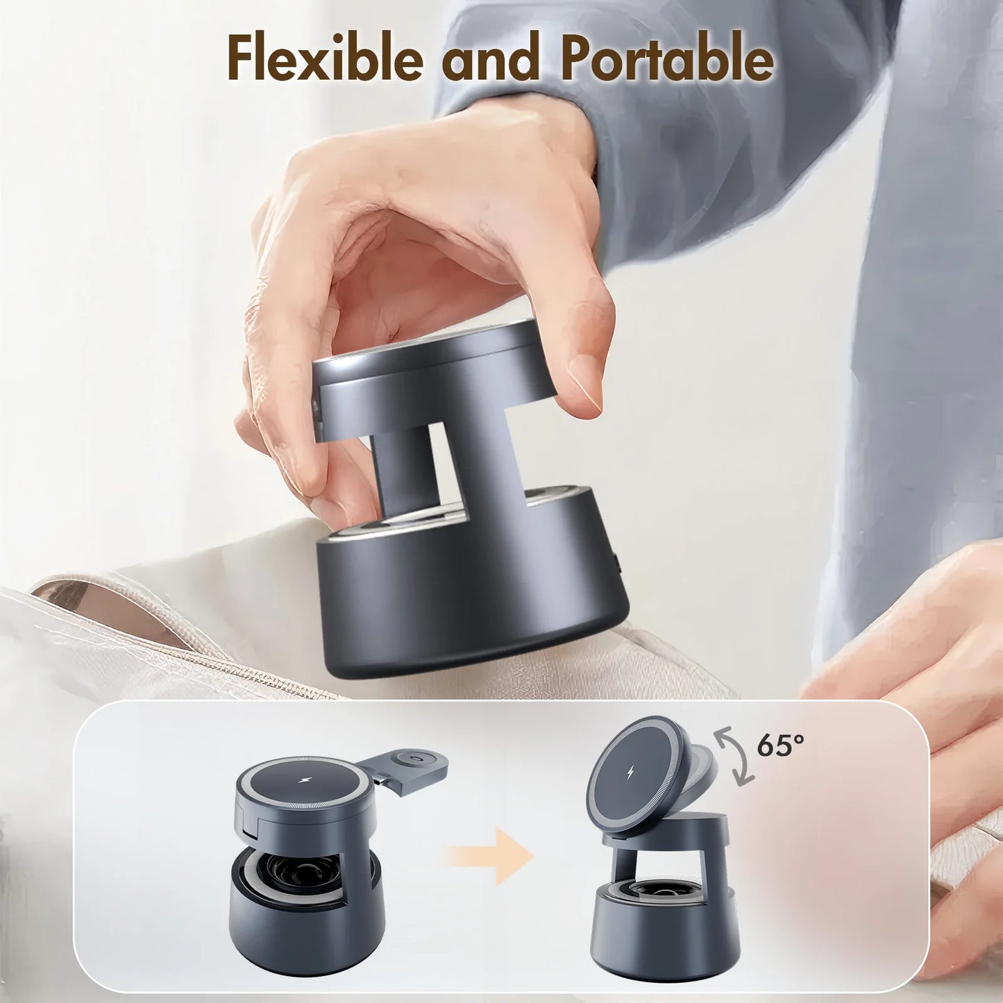 15W Wireless Chargers 5 in 1 Portable Fast Charg Bluetooth Nightlight Travel for IPhone 17 16 15 14 13 12 Apple Watch Airpods