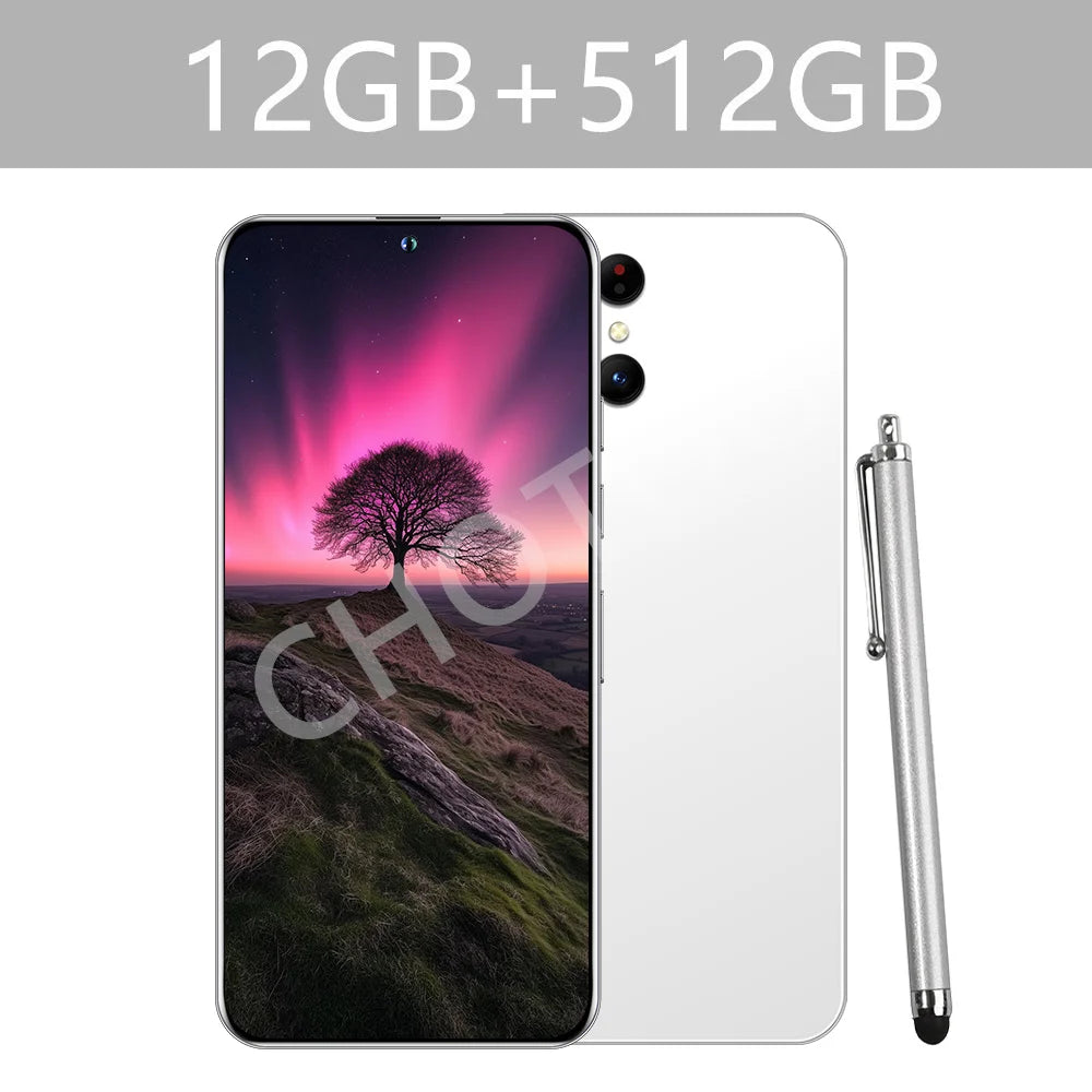 Cellphones Case For SMS 25 Ultra Mobile Phones 5G Dual Sim Android 14 Cell Phone Cases For Smartphone 22GB