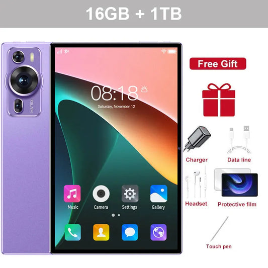 2025 New Original P60PRO Tablets 12inch Global Version HD Tab Android