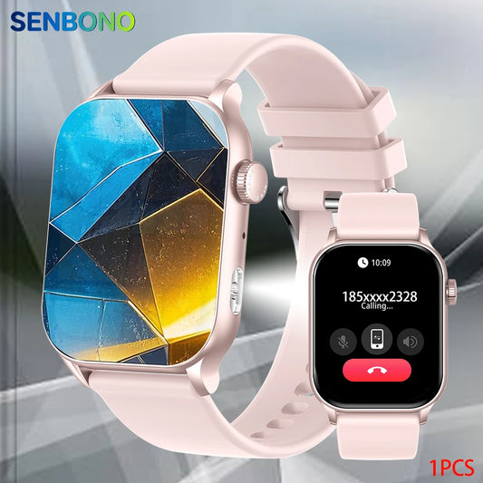 Smart Watch Bluetooth 100+ Sport Modes Custom Dial AI Assistant Smartwatch for Men Women