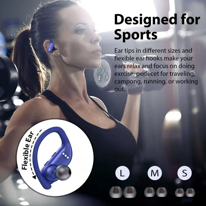 Sport Wireless Earbuds Bluetooth Headphones, Back Sport Earphones