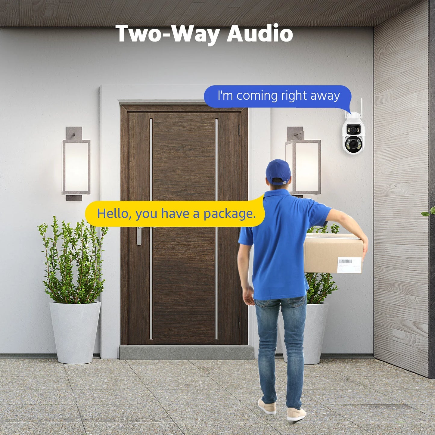 10MP Dual-Lens PTZ Security Camera 12X Zoom Wifi Camera AI Human Tracking 1/2/4 PCS 2.4G wireless camera outdoor