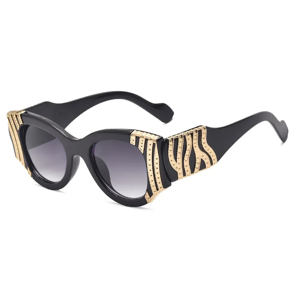 Big Frame Cat Eye Sunglasses Women Fashion Vintage Trendy Sun Glasses Brand Designer Sexy Ladies Shades