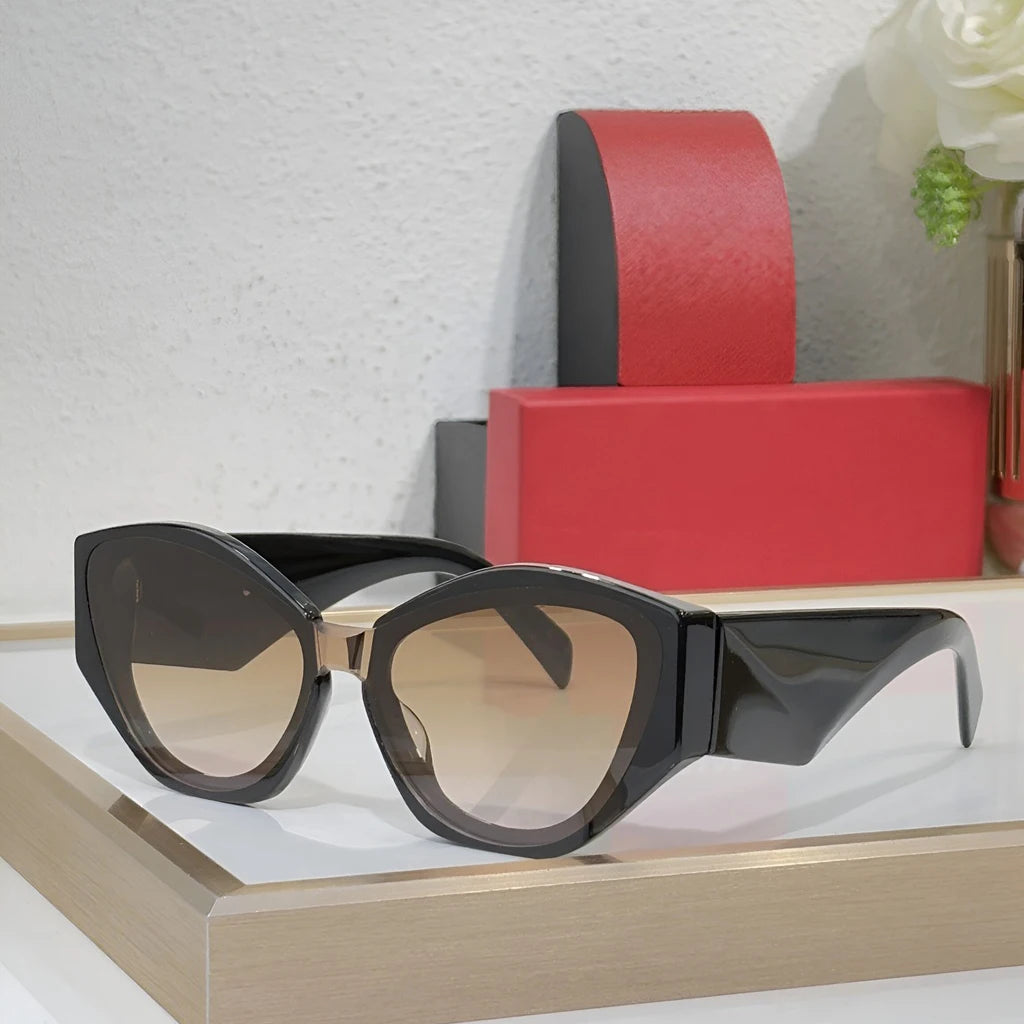 Sunglasses Women Stylish Tortoiseshell Frame Pink Lenses UV Protection Fashion
