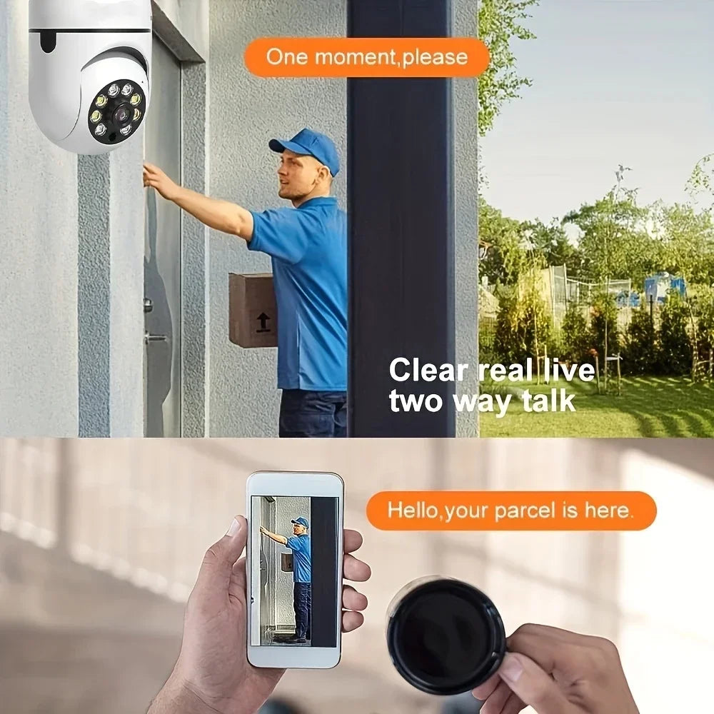 2Pc Ease Life -Light Bulb Security Cameras Outdoor Wireless