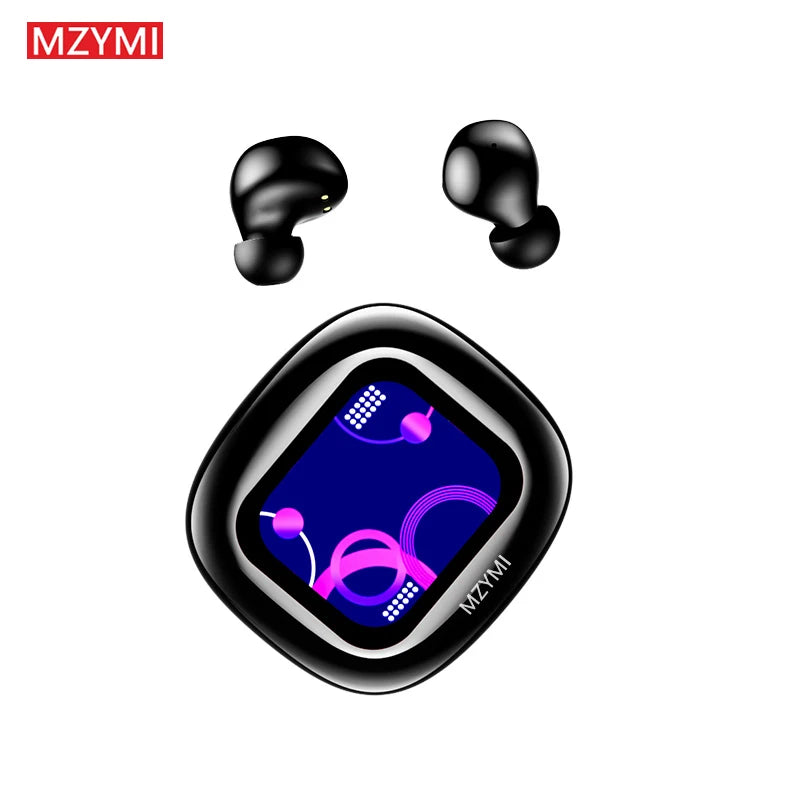 MZYMI ANC Noise Cancelling Earbuds S11 True Wireless Stereo Headset Hifi Sound TWS Headphones Bluetooth 5.4 Sports Earphones