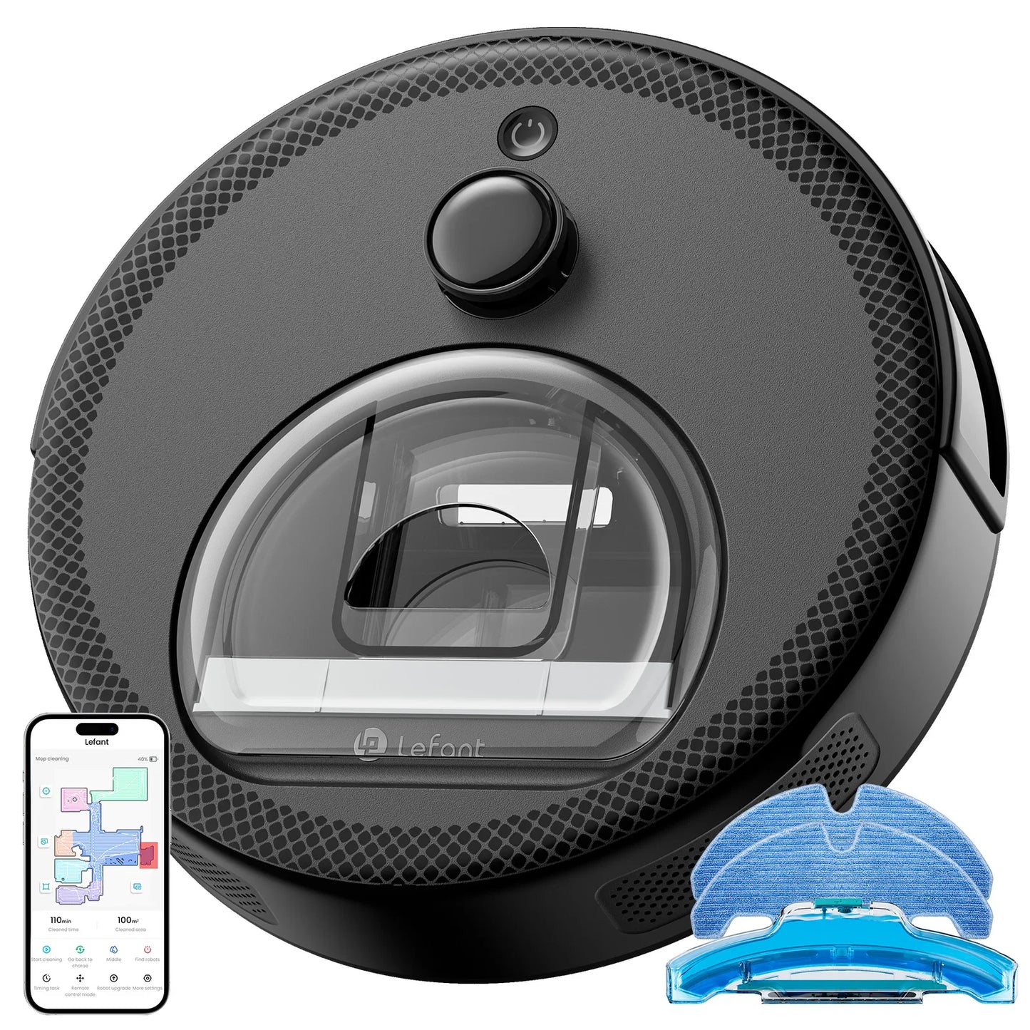 M330 Pro Robot Vacuum and Mop combo, LiDAR Navigation, Alexa/Google/WiFi,