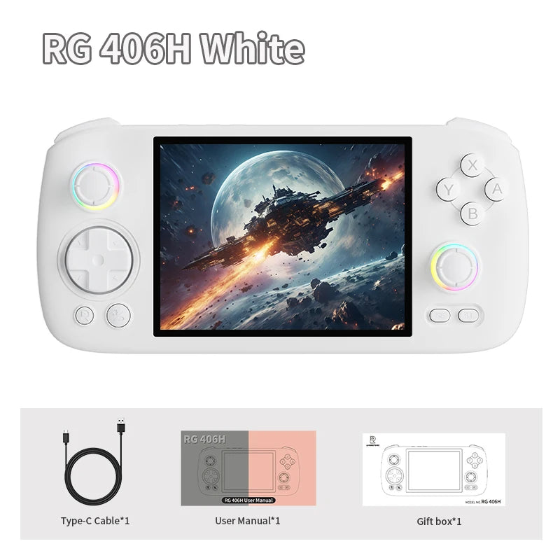 Anbernic RG 406H Retro Handheld Game Console 4inch IPS Multi-touch Screen 5000mAh Android Video Games Player Support FOTA Update