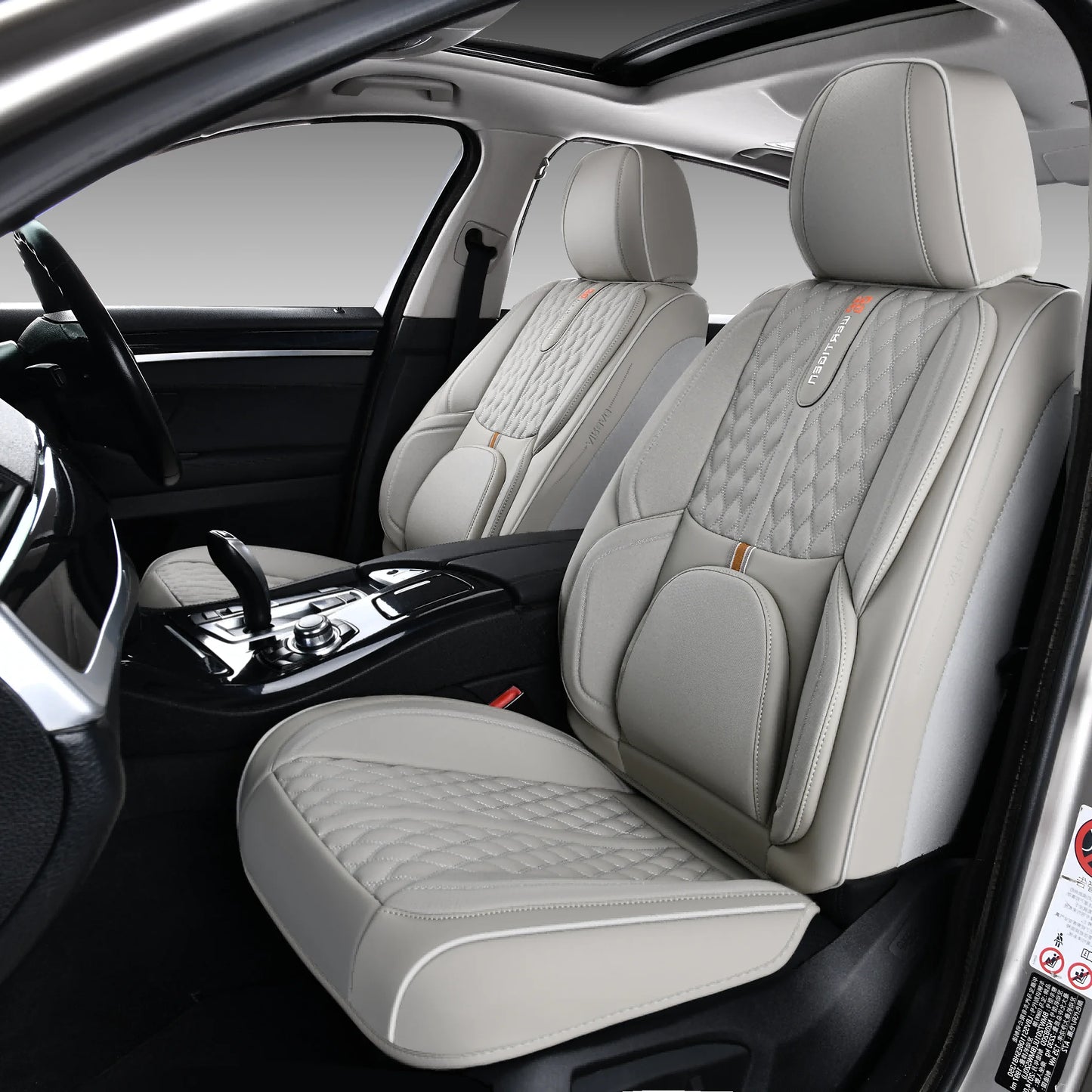 Car Seat Covers For Toyota 4runner/Camry/Corolla/Prius/Tundra/Venza/Yaris,Waterproof Leather， 5-Seat Full Set