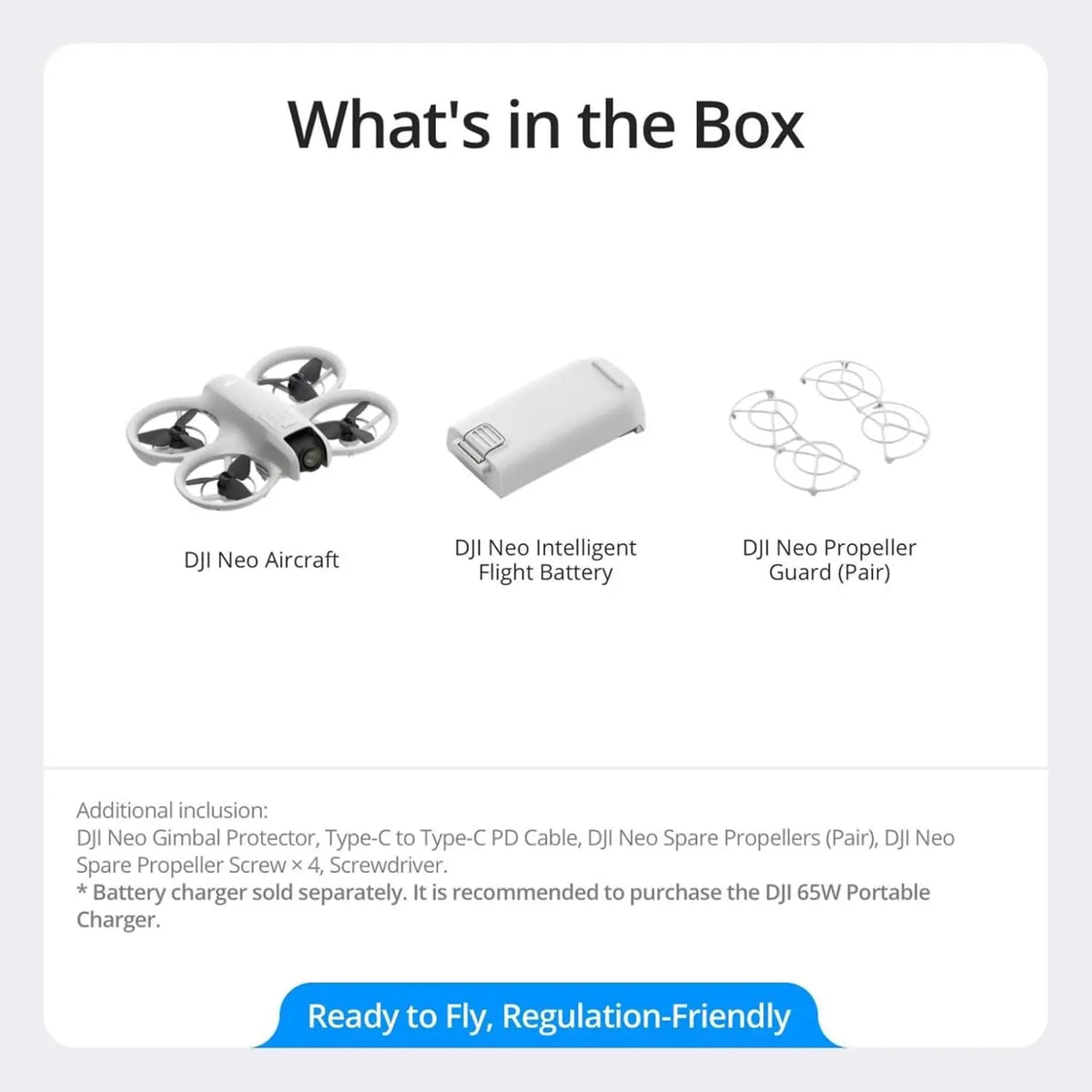 DJI Neo, Mini Drone with 4K UHD Camera for Adults,135g Self Flying Drone that Follows You, Palm Takeoff, Subject Tracking, QuickShots, Stabilized Video, Built-In Propeller Guard