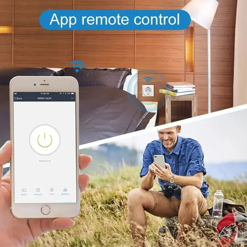20A Smart Socket WiFi Smart Plug without Power