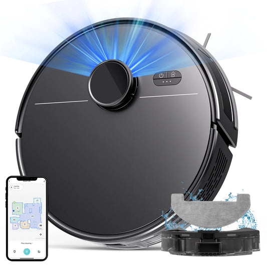 Robot Vacuum Cleaner, LiDAR Navigation,APP Virtual Barrier,2600PA
