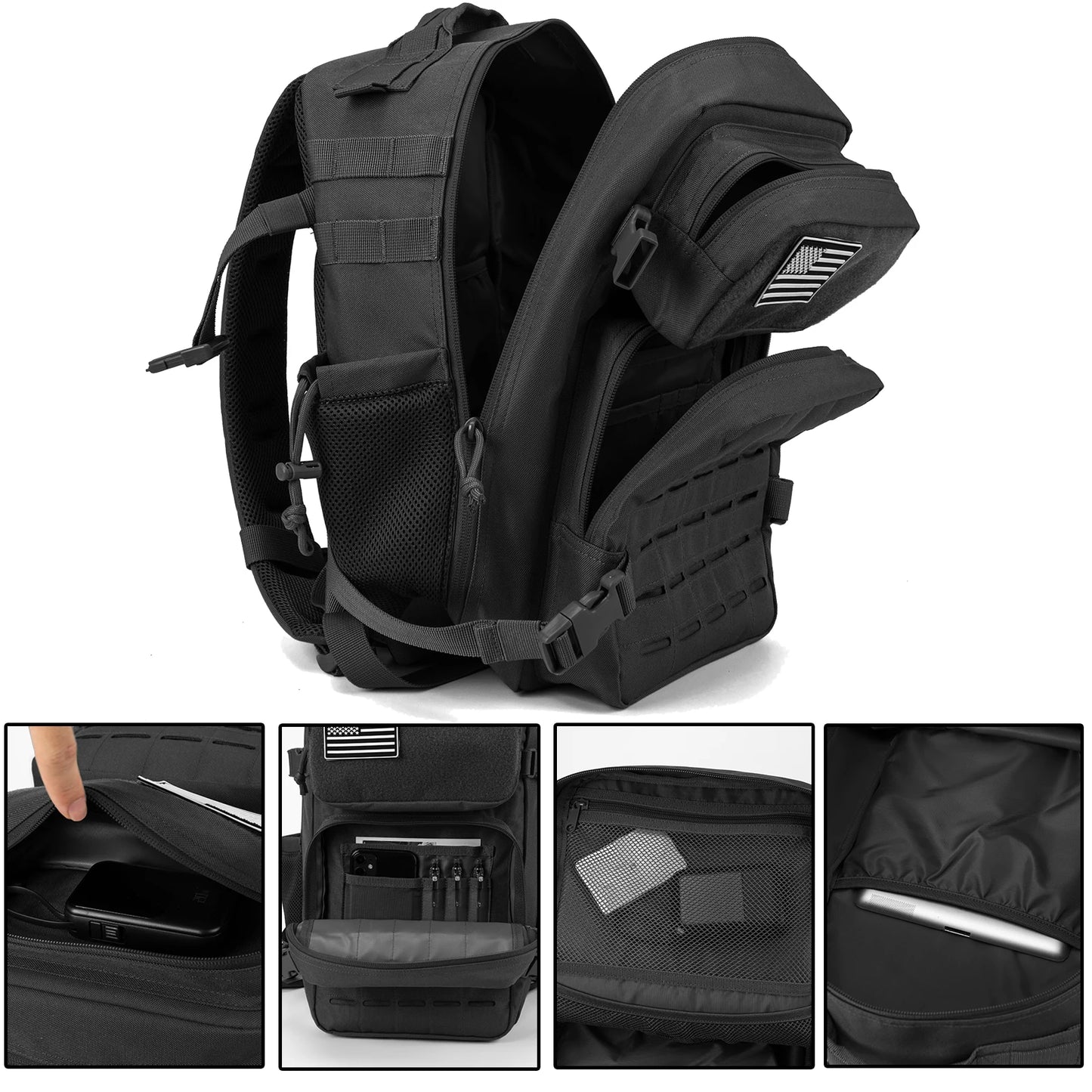 25L Tactical Backpack Outdoor Bag Fitness Backpack MOLLE Backpack Women's/Men's