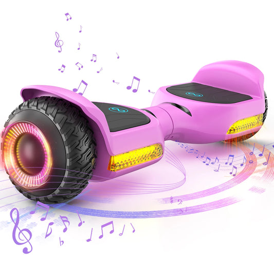 6.5''Self Balancing Hoverboard -All Terrain Hoverboard for Kids w/ LED Light&Bluetooth Speaker