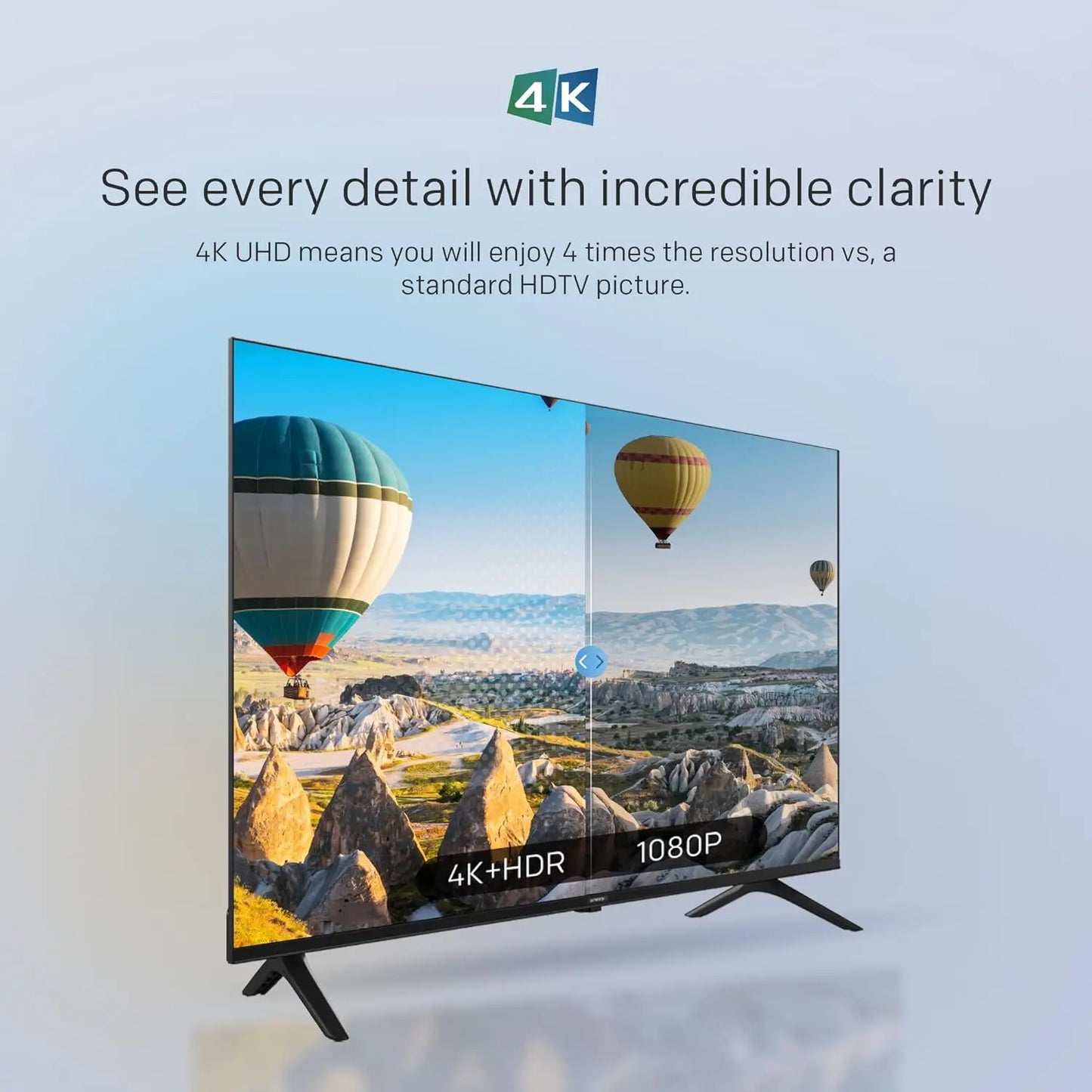 Skyworth 50-Inch 4K UHD Smart TV, Audio, Bluetooth Remote,