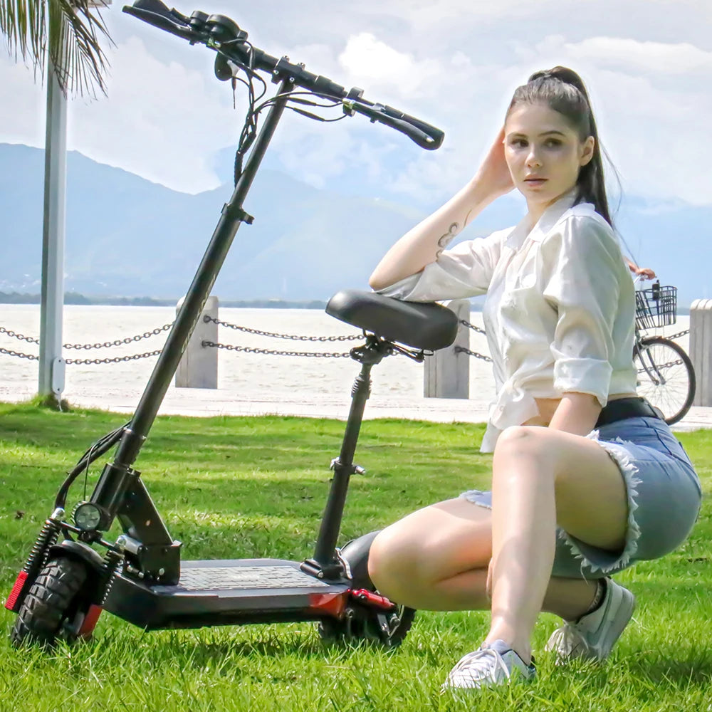 Scooter Electric Remote Wide Wheel Enclosed Adult Electric Scooter