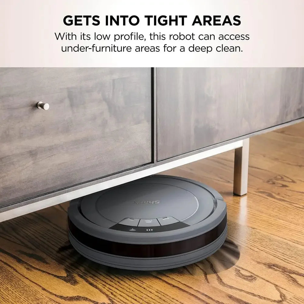 AV753 ION Robotic Vacuum, Wi-i Conted, 120min Runtime, Compatible with Alexa, Multi-Surace Cleaning, Gray (Renewed)
