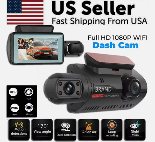High-definition A68 Hidden 360-degree Dashcam, 3-inch Ips Screen