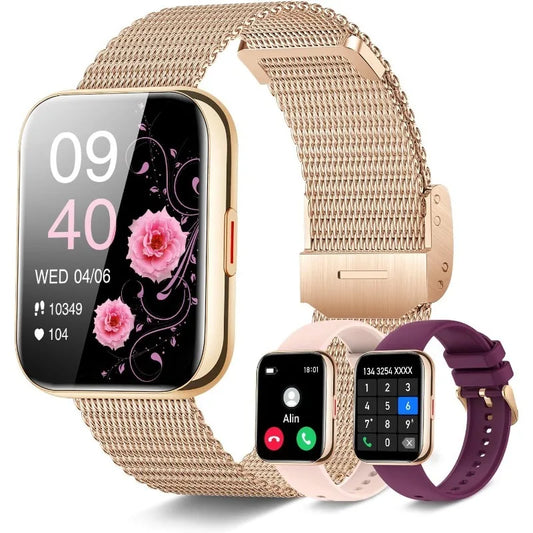 smart Watch (Answer/Make Calls), 1.85"HD Smart Watch for Women, AI Voice