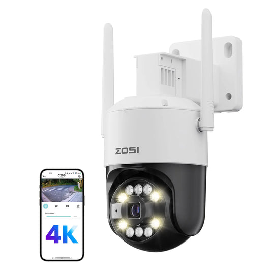 5MP/8MP Wifi 6 PTZ Camera C296 4K HD Outdoor IP Camera AI Detection Auto Track