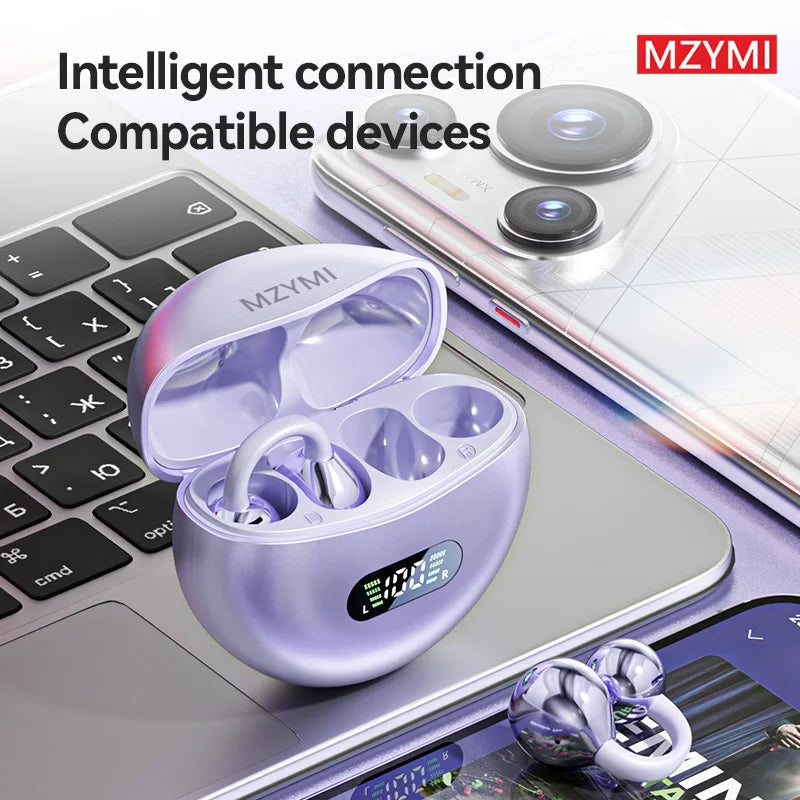 Bluetooth5.4 Earphones M79 Waterproof Sports Music Headphones LED Display