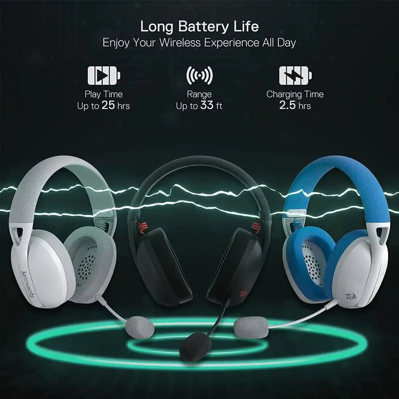 Redragon H848 Headset Bluetooth Wireless Gaming Lightweight 7.1 Surround Sound