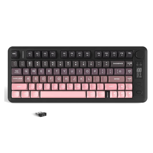 M75 Wireless Membrane Gaming Keyboard Bluetooth/2.4Ghz Rainbow