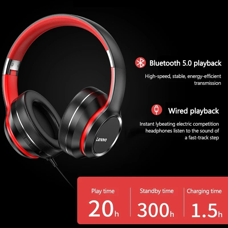 Bluetooth Earphones Over-ear Foldable Computer Wireless Headphones Noise Cancellation